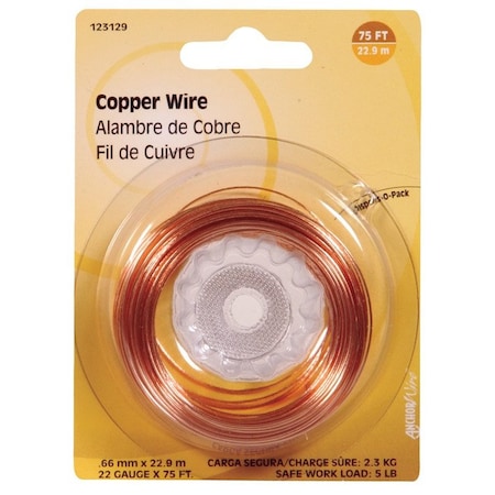 75 Ft. L Copper 22 Ga. Wire, 10PK